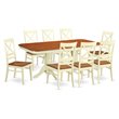 Pemberly Row 9-piece Wood Dining Table and Chairs in Cherry
