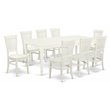 Pemberly Row 9-piece Wood Kitchen Set in Linen White