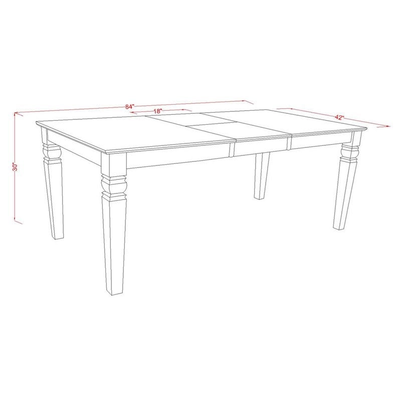 Pemberly Row 9-piece Wood Dining Table Set in Black