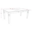 Pemberly Row 9-piece Wood Dining Table Set in Black
