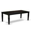 Pemberly Row 9-piece Wood Dining Table Set in Black