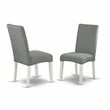 Pemberly Row 9-piece Wood Dining Set in Linen White/Gray