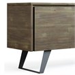 Pemberly Row Modern Solid Acacia Wood TV Media Stand for TVs up to 63