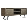 Pemberly Row Modern Solid Acacia Wood TV Media Stand for TVs up to 63