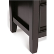 Pemberly Row Mid-Century Solid Wood Storage Cabinet in Hickory Brown