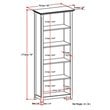 Pemberly Row Modern Solid Wood 70