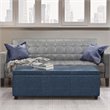 Pemberly Row Contemporary Faux Leather 48
