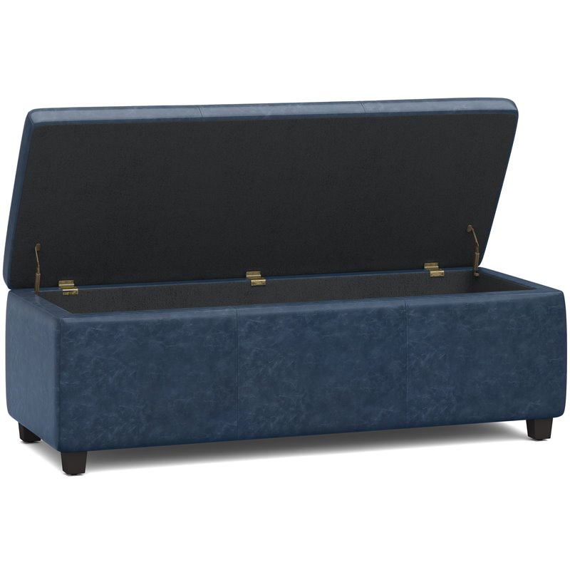 Pemberly Row Contemporary Faux Leather 48