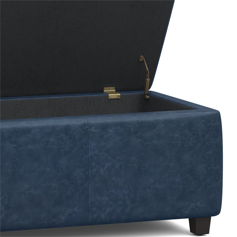 Pemberly Row Contemporary Faux Leather 48