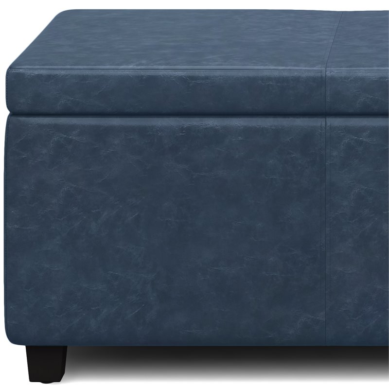 Pemberly Row Contemporary Faux Leather 48