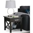 Pemberly Row Transitional Solid Wood End Table in Hickory Brown