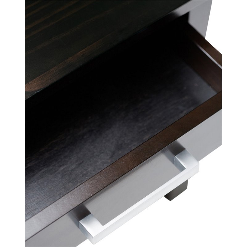 Pemberly Row Transitional Solid Wood End Table in Hickory Brown