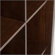 Pemberly Row Modern Wood 9 Cube Bookcase and Unit in Russet Brown