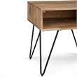 Pemberly Row Square Traditional Mango Hardwood/Metal End Table in Natural
