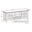 Pemberly Row Modern Solid Wood TV Media Stand for TVs up to 60