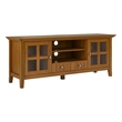 Pemberly Row Modern Solid Wood TV Media Stand for TVs up to 60