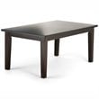 Pemberly Row 7 Piece Wood Dining Set with 6 Dining Chairs in Brown/Cream