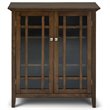 Pemberly Row 2 Doors Transitional Wood Medium Cabinet in Brown