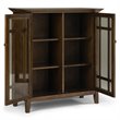Pemberly Row 2 Doors Transitional Wood Medium Cabinet in Brown