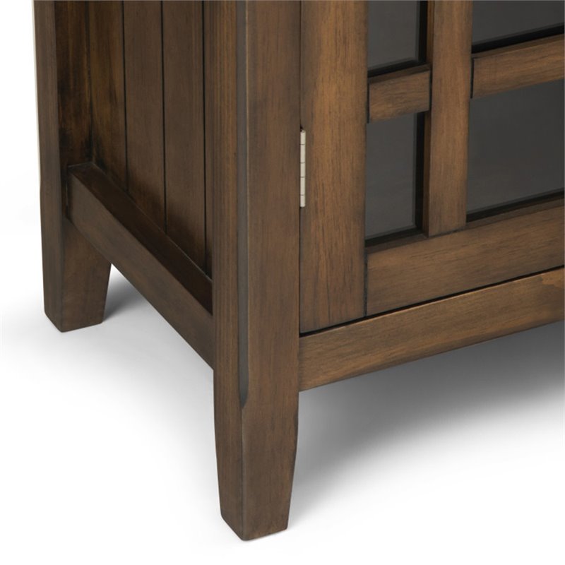 Pemberly Row 2 Doors Transitional Wood Medium Cabinet in Brown