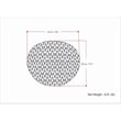 Pemberly Row Modern Boho Round Knitted Fabric Pouf in Light Gray