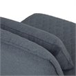 Pemberly Row Modern Fabric Accent chair with Lumbar Pillow in Gray