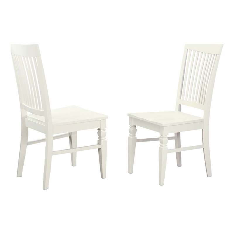 Pemberley Row Wood Linen White Dining Chair Rectangular 10