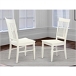 Pemberley Row Wood Linen White Dining Chair Rectangular 10