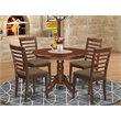Pemberly Row 5-piece Wood Kitchen Table Set in Mahogany