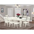 Pemberly Row 9-piece Wood Dining Set in Linen White