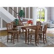Pemberly Row 7-piece Traditional Wood Dining Set in Mahogany