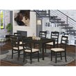 Pemberly Row 7-piece Wood Chairs and Dining Table in Cappuccino