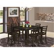 Pemberly Row 7-piece Wood Dining Set in Cappuccino