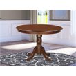 Pemberly Row Round Wood Dining Table in Mahogany