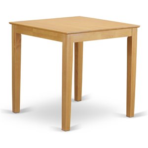 Pemberly Row Pub 36&quot Square Wood Counter Height Table in Oak