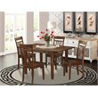 Pemberly Row 5-piece Wood Kitchen Table Set in Mahogany