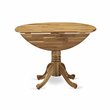 Pemberly Row Wood Dining Table with 2 Drop Leaves in Natural