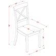 Pemberly Row 7-piece Wood Dining Set with Leather Chairs in White