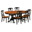 Pemberly Row 7-piece Dining Table and Chair Set in Black