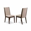 Pemberly Row 3-piece Wood Dining Set in Mahogany/Light Tan