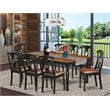 Pemberly Row 9-piece Wood Dining Room Set in Black/Cherry