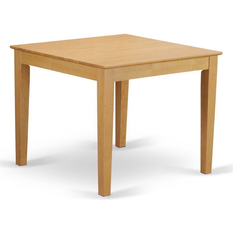 Pemberly Row Square Traditional Wood Dining Table in Oak