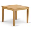 Pemberly Row Square Traditional Wood Dining Table in Oak
