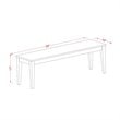 Pemberly Row 6-piece Dining Set with Wood Seat in Black/Cherry