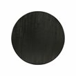 Pemberly Row Wood Dining Table with Pedestal Legs in Black