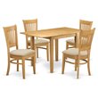 Pemberly Row 5-piece Traditional Wood Dinette Set in Oak