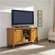 Pemberly Row Traditional Wood TV Console in Oak