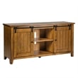Pemberly Row Traditional Wood TV Console in Oak