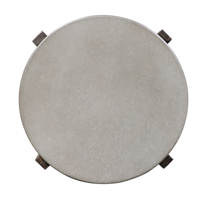 Pemberly Row Modern Wood Chair Side Table in Brown