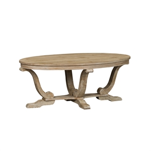 pemberly row traditional wood oval cocktail table in espresso